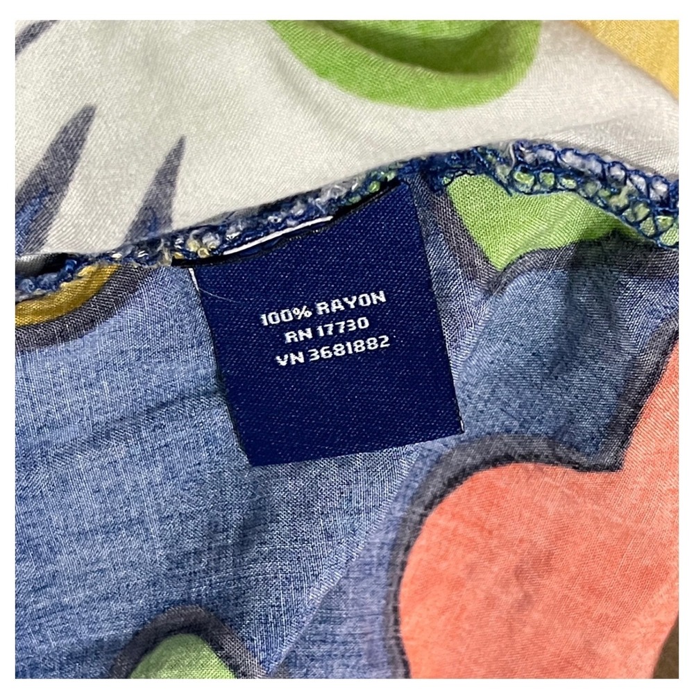 Marimekko for Target Floral Shift Dress Blue Orange Mod Boho Size M - Picture 6 of 10